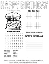Load image into Gallery viewer, Children&#39;s Activity Sheet
