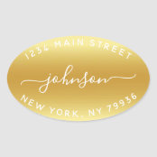 180 Oval Glossy White Labels